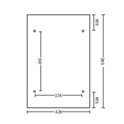 Skanholz Design-Einzel-Carport Odenwald B428 x T648cm