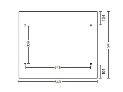 Skanholz Design-Doppel-Carport Odenwald 640 x 541cm