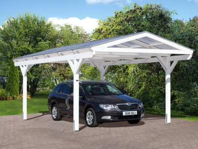 Skanholz Design-Doppel-Carport Westerwald B570 x T541cm
