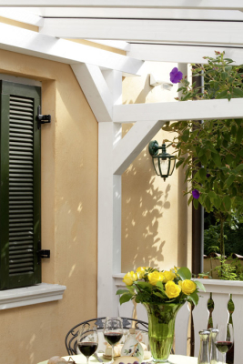 Terrassenüberdachung Sienna  freistehend Leimholz B434 x T400cm