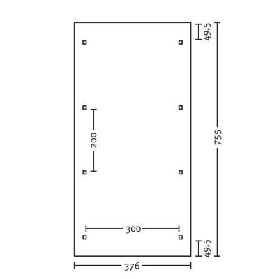 Design-Einzel-Carport Bogendach Typ Franken 376 x 755cm