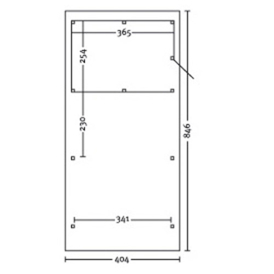 Skanholz Leimholz-Einzel-Carport Emsland 404 x 846cm mit Abstellraum