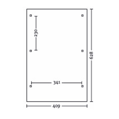 Skanholz Leimholz-Einzel-Carport Wendland 409 x 628cm