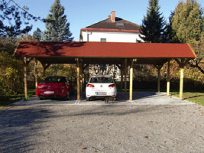 Stellplatz-Erweiterung für Pultdach-Carports