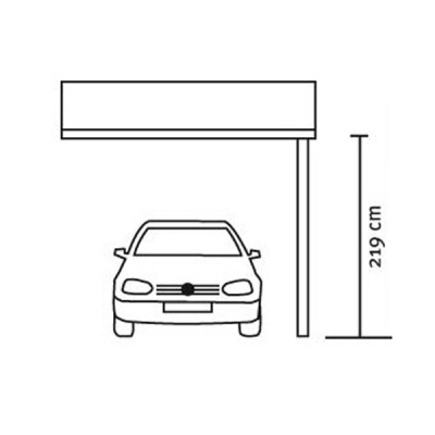 Stellplatz-Erweiterung für Pultdach-Carports