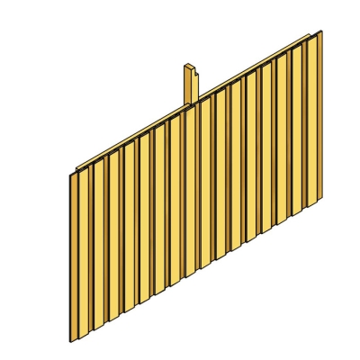Rückwand für Leimholz-Carports ca B 341 x H 220cm