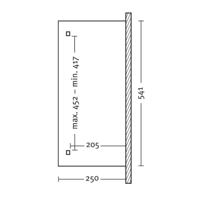 Terrassenüberdachung Ravenna Douglasie-ohne Mittelpfosten B541 x T250cm