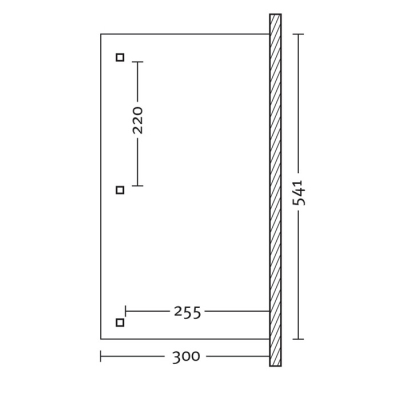 Terrassenüberdachung ANDRIA Leimholz B541 x T300cm mit Mittelpfosten