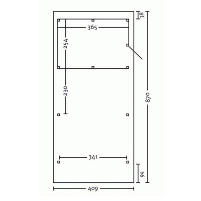 Skanholz Leimholz-Einzel-Carport Wendland 409 x 870cm mit Abstellraum