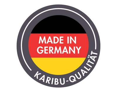 Karibu Hybrid-Gartenhaus Jupiter 3,5 A - 19mm Elementhaus - Geräteschuppen - Pultdach - natur/anthrazit