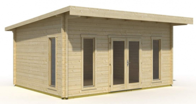 Gartenhaus BARBADOS 3, 44 mm 419 x 329 cm ISO