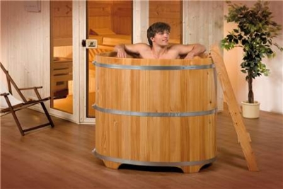 Tauchbottich aus Lärchenholz