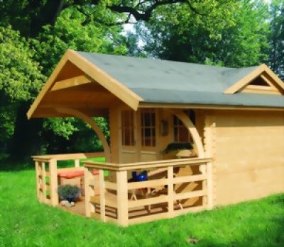 Karibu Terrasse für BBH Olin 150 cm tief