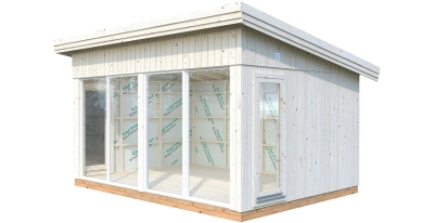 Palmako Holz-Gartenhaus Annabel 13,4 NO Natur 502 cm x 330 cm