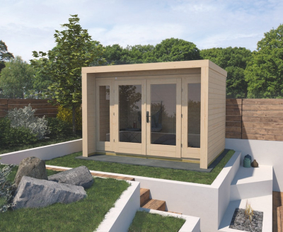 Weka Gartenhaus 263 mit großer Glasfront - 28 mm  Grösse 3