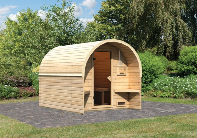 Karibu Gartensauna/Saunafass Fasshaus 2