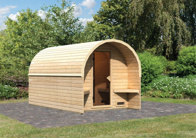 Karibu Gartensauna/Saunafass Fasshaus 3