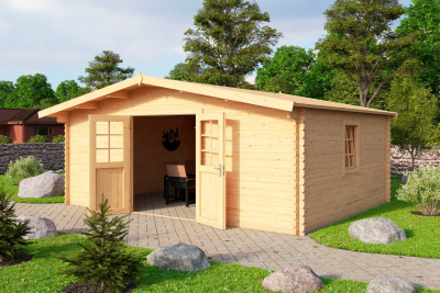 Lasita Maja Gartenhaus Erna 1 mit Fussboden