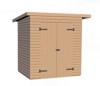 Weka Gartenhaus 344 - 14 mm natur