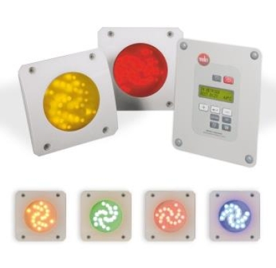 Weka Farblichtanwendung mit 2 LED-Feldern und Steurungsmodul