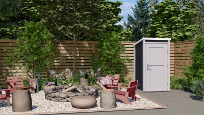 Weka 21 mm Gartenhaus/Gartenschrank 367 in 4 Farbtönen