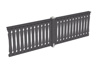Brüstung Balkonschalung 335 x 96 cm, Fichte, verschiedene Farben