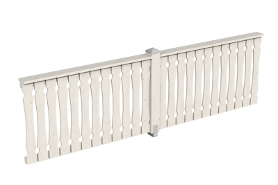 Brüstung Balkonschalung 335 x 96 cm, Fichte, verschiedene Farben