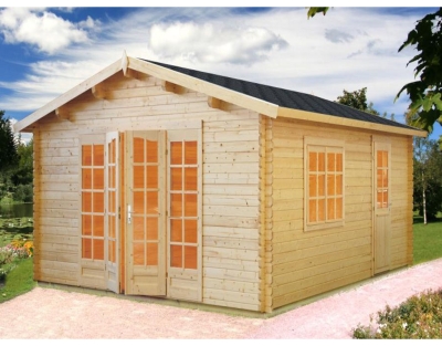 Palmako Blockbohlenhaus Irene 23,9 m² 44 mm naturbelassen
