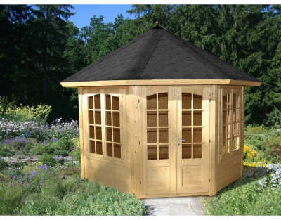 Palmako Pavillon Veronica 4 in 34mm 9,2 m² naturbelassen