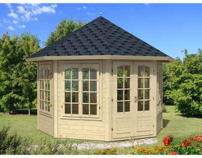 Palmako Pavillon Veronica 7 in 34mm 9,2 m²  naturbelassen