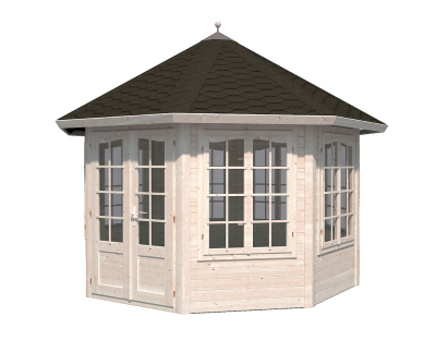 Palmako Pavillon Veronica 7 in 34mm 9,2 m²  naturbelassen