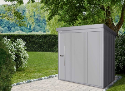 Metallgerätehaus Yuna 1815 in rauchgrau, Komplettset - Kopie