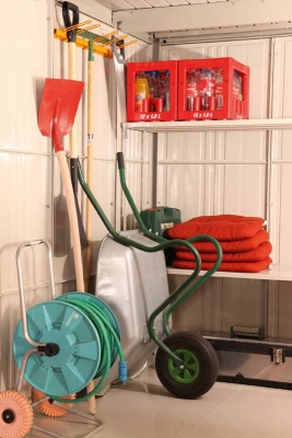 Metallgerätehaus Sunna 2219 in rauchgrau im Set - Kopie