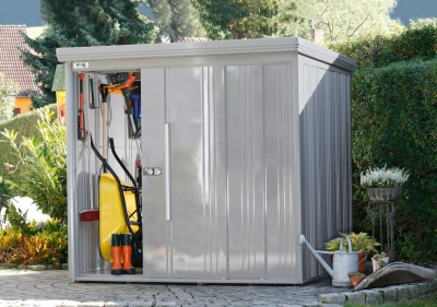 Metallgerätehaus Sunna 2219 in rauchgrau im Set - Kopie