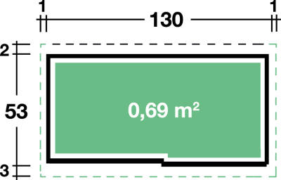 Gartengeräteschrank Matthis 1305 Set rauchgrau aus Metall - Kopie