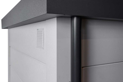 Metall-Gerätehaus Eska 2121 Weiß - Kopie