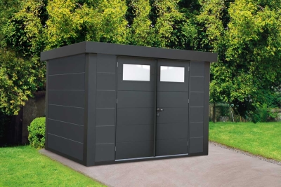 Metall-Gerätehaus Elin 2721 Granitgrau - Kopie