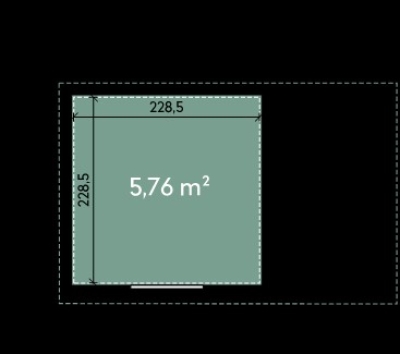 Finnhaus Wolff Metall-Gartenhaus Thorin 3924 + 1,5m Anbaudach - Elementhaus - Geräteschuppen - Flachdach - anthrazit