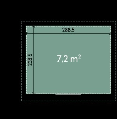 Finnhaus Wolff Metall-Gartenhaus Hakon 3024 - Elementhaus - Geräteschuppen - Flachdach - anthrazit