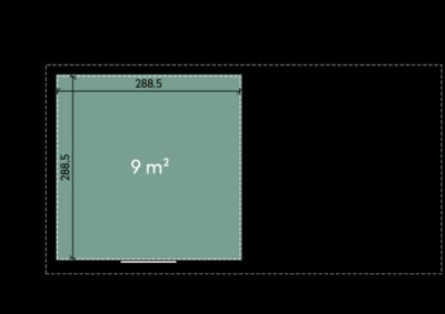 Finnhaus Wolff Metall-Gartenhaus Thorin 6030 + 3m Anbaudach - Elementhaus - Geräteschuppen - Flachdach - anthrazit