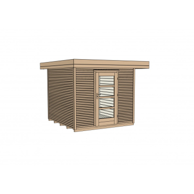 Weka Gartenhaus Designhaus wekaLine 172 mit Vordach (50 cm) Gr.2