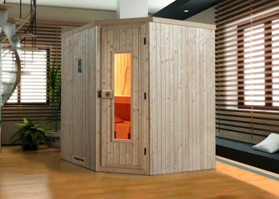 Weka Elementsauna Varberg 2 mit Eckeinstieg - 68 mm