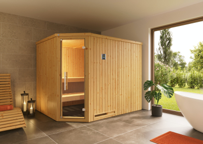 Weka Elementsauna Varberg 4 Familiensauna - 68 mm