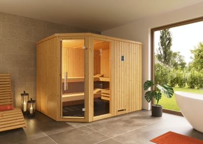 Weka Elementsauna Varberg 4 Familiensauna - 68 mm