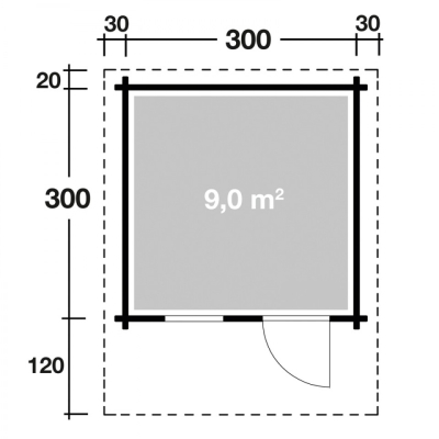 Wolff Finnhaus Blockbohlenhaus Marina 3034-A/B