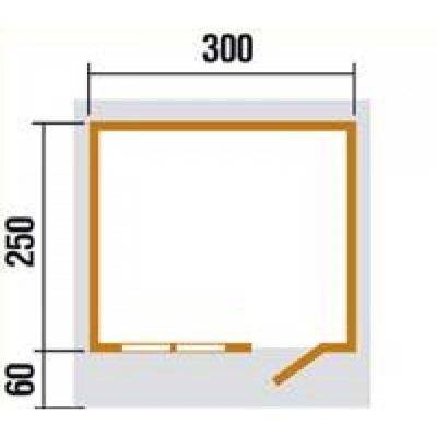 Weka 28 mm Gartenhaus 116 Grösse 1