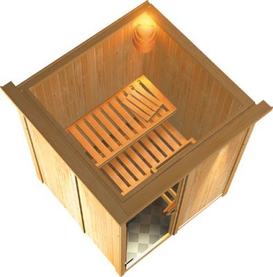 Karibu Sauna Minja 230 Volt Fronteinstieg