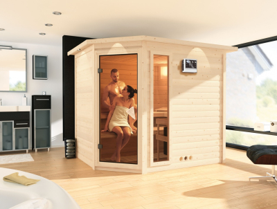 KARIBU TANAMI Massivholzsauna 40mm