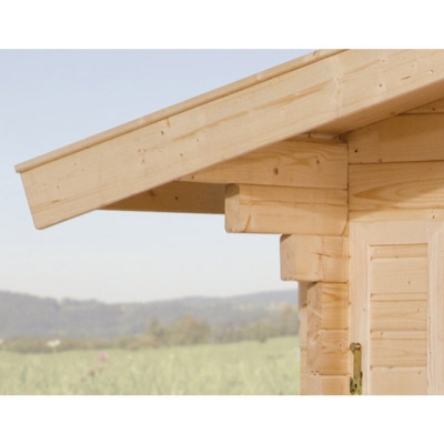 Weka 45 mm Weekendhaus 138 A mit Vordach (200 cm) in 2 Grössen