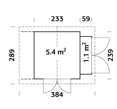 Palmako Gerätehaus Marcus 6,5 m²